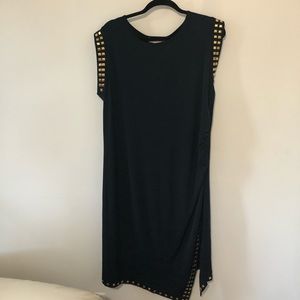 2x-NWT Navy Blue Michael Kors Dress- gold grommets